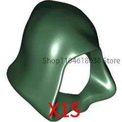 MOC Medieval Soldier Building Blocks King Beard Military Helmet Scarf Goggles Belt Cowboy Hat Duck Cap Mini Toys Bricks Gifts