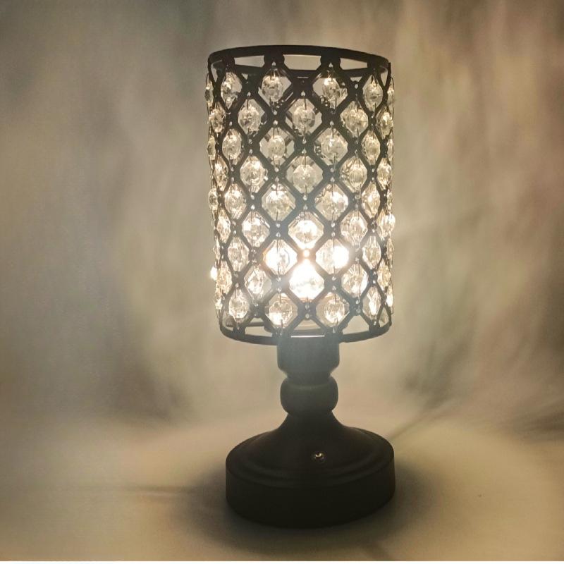 1 buc Lampă de birou Modernă Simplă Decorativă Lampă de noptieră Lumină Lux Fier Forjat Lampă de masă Dimare Tactilă Lumină de Noapte pentru Dormitor