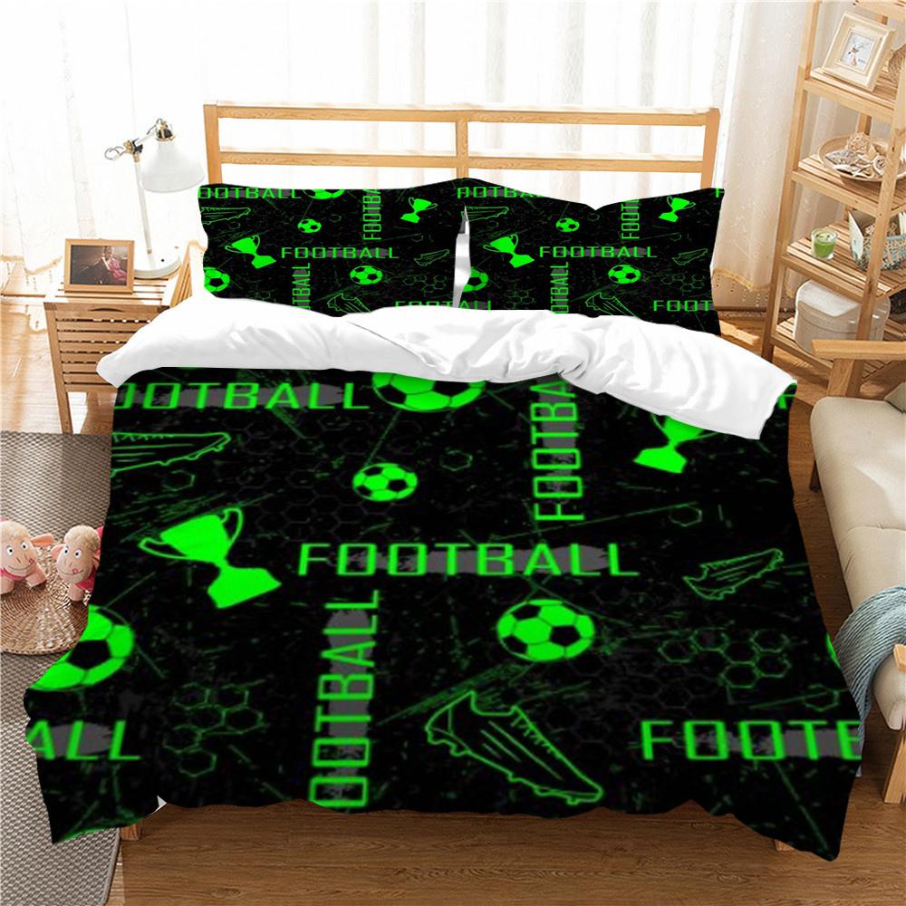 Football 3D Print Bedding Cover Set Luxury Home Bedclothes Unique Design Bedding Covers Comforter Bedding Suit