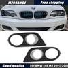Car Front Bumper Grill Fog Light Cover Grille Trim for BMW E46 M3 2001-2006 Headlight Frame Surrounds Air Duct Hood Accessories