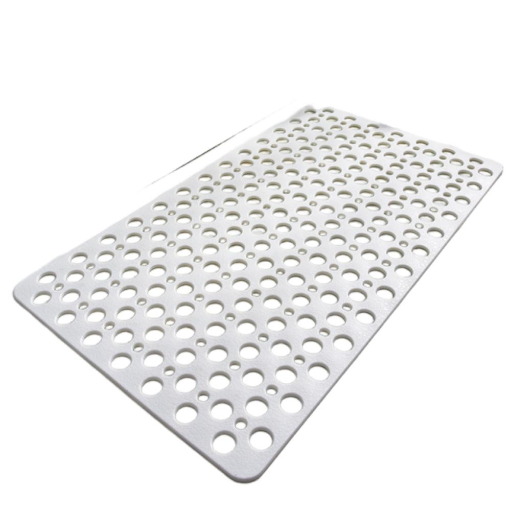 TPE Shower Mat Eco Friendly Bath Rug Foot Mat Suction Cup Bath Mat Bathroom 70x38cm белый