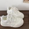 Mesh platform white shoes women's summer breathable board shoes student big head sports shoes niche bread shoes