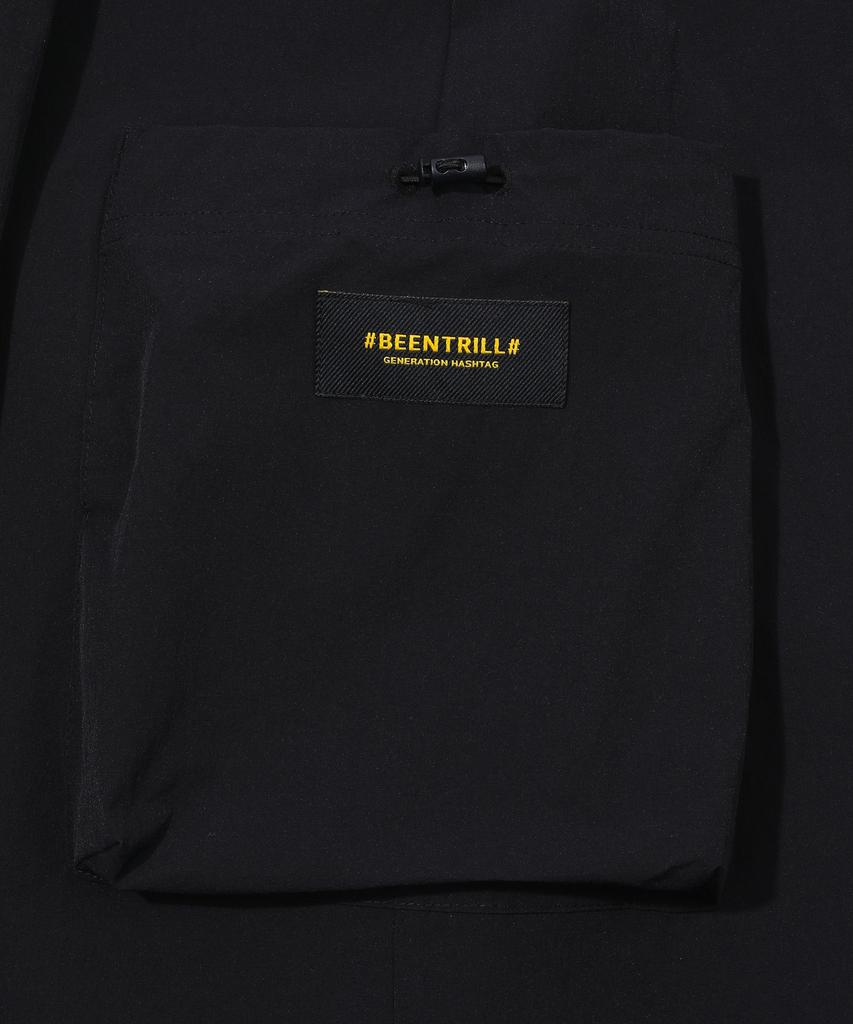 Vintril New York Stretch Woven Long Skirt (Black)