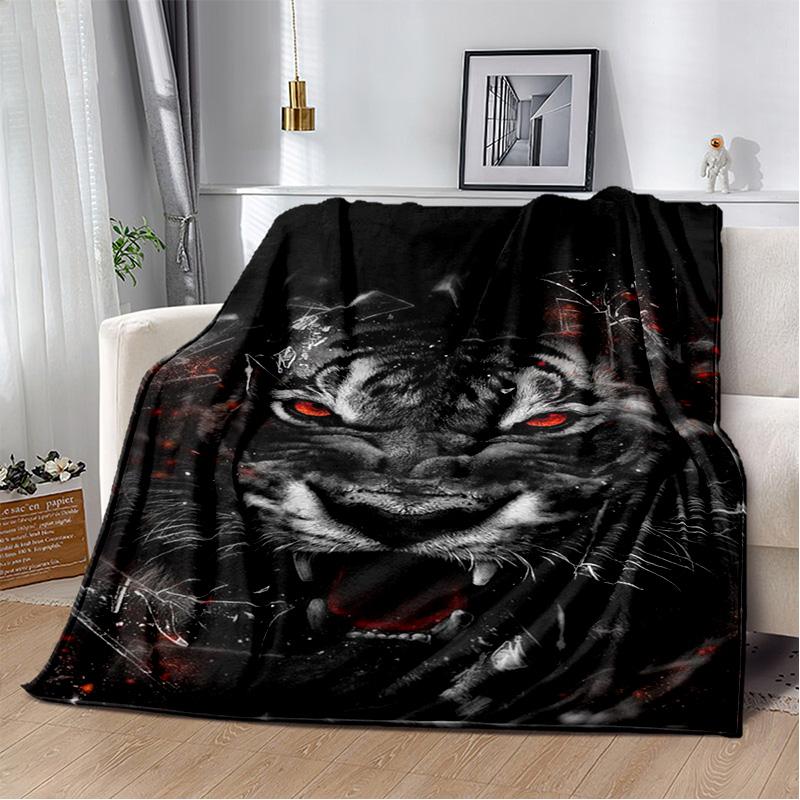Personalized German Shepherd blanket Husky tiger camping picnic blanket living room sofa throw blanket