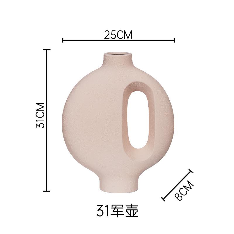 Retro New Chinese Ceramic Vase Decorations Ornaments Porcelain Vase with Flower Arrangement and Hydroponics in Porch TV Cabinet