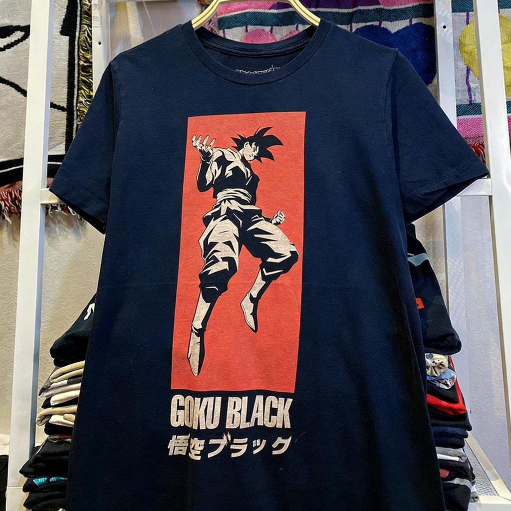 Dragon Ball Collaboration Saiyan Wukong Ins Japanese Anime Trend Men and Women Oversized Couple Short Sleeved Tshirt
