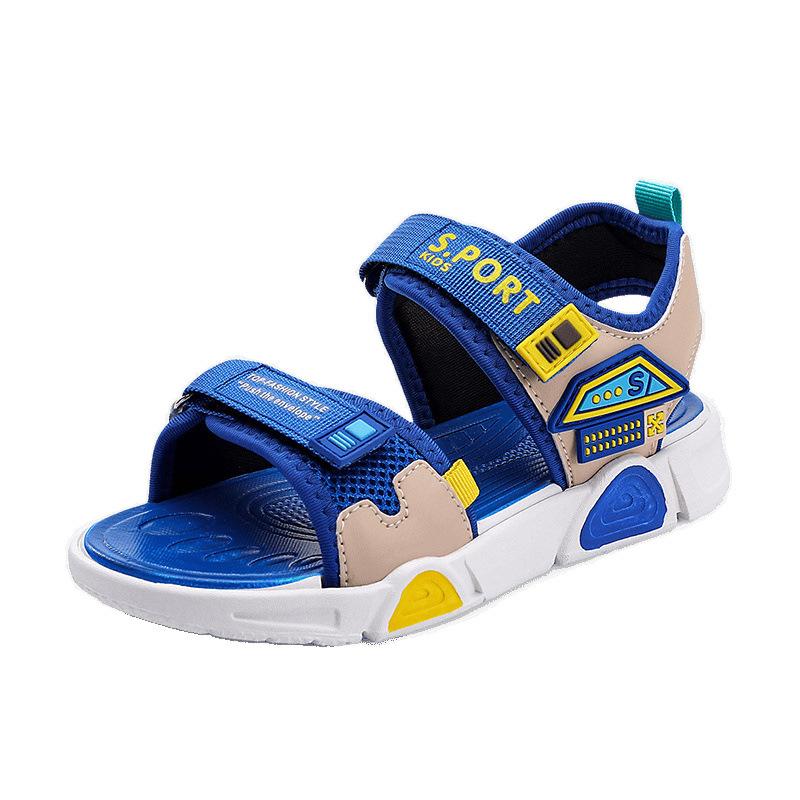 New Boys Sandals 5-10 Years Old Open-toed Soft-soled Beach Shoes Lightweight and Breathable Girls Sandals