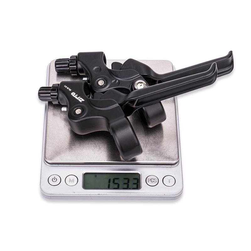 ZTTO Bike Brake Caliper Brake Lever Set Line PullingAluminum Alloy C Brake Shoes Caliper For Folding Bike Cycling Bicycle