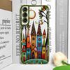Hand Painted Forest House Clear Phone Case for Samsung A55 A54 A53 A51 A70 A32 A31 A22 A13 4G 5G Soft Cover Aesthetic Art Fundas