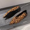 Leopard Print Retro Pointed Single Shoes Women's Shoes Spring and Autumn 2025 New Summer Temperament Versatile Flat-bottomed Commuting Ladyshoes