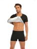 Men's Sweat-Inducing Body Shaper: Sport Tight Abdomen Control Beer Belly Corset, Round Neck, Short Sleeve