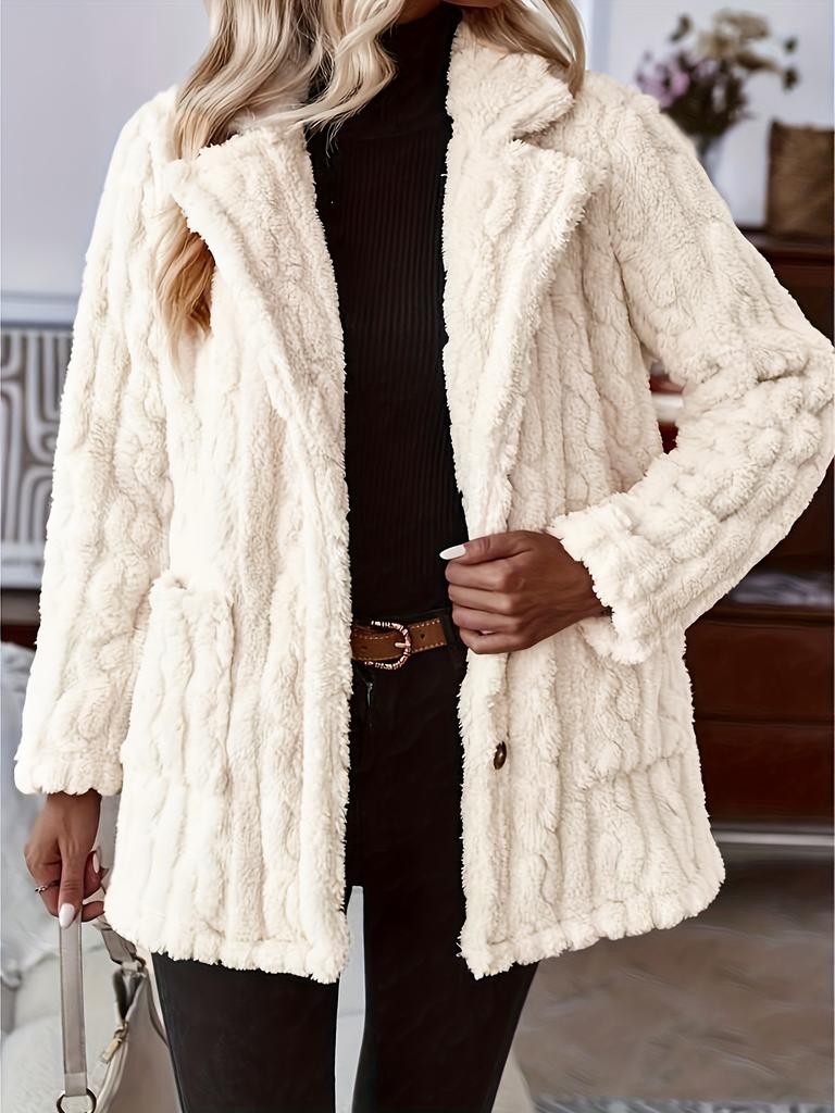 Autumn and winter popular plush versatile casual jacket