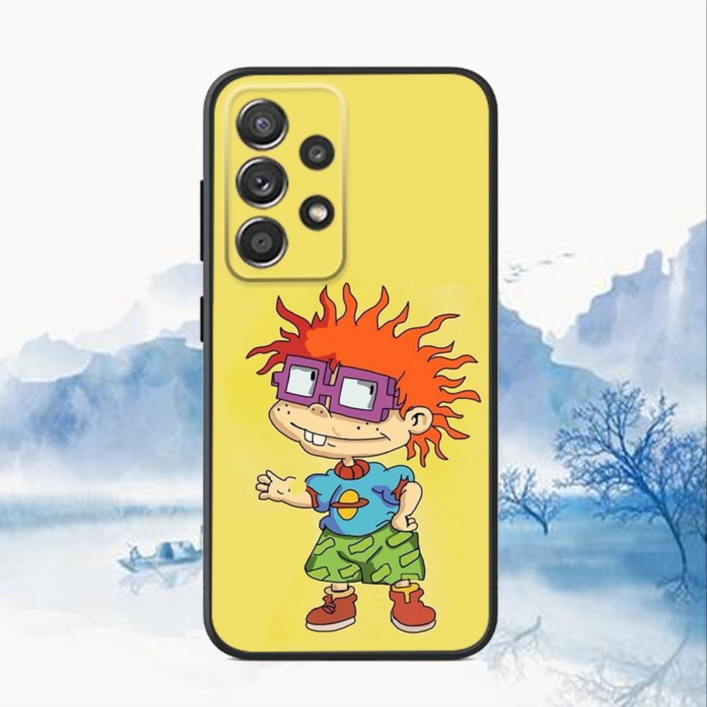 R-Rugrat Chuckie A-Angelica Phone Case For Samsung S25,S24,S21,S22,S23,S30,Ultra,S20,Plus,Fe,Lite,Note,10,9,5G Black Cover