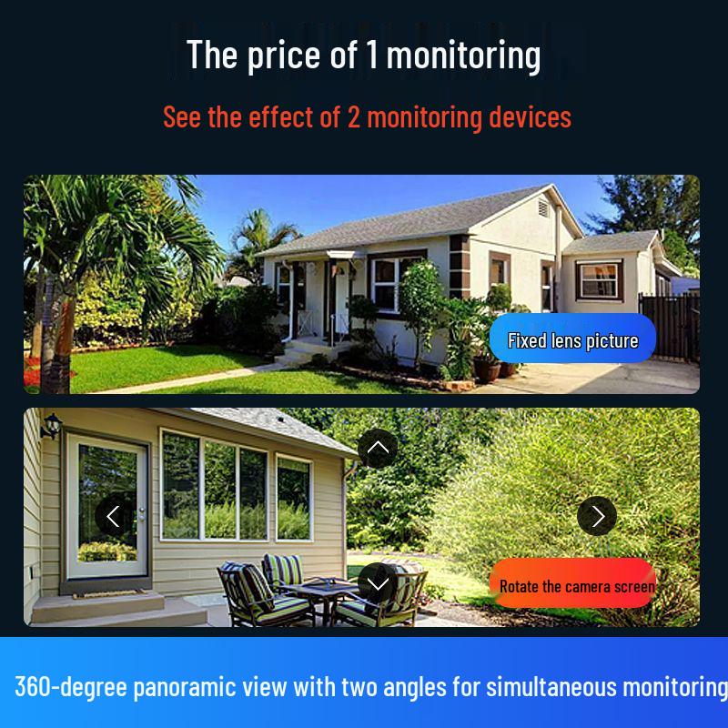 V380 Dual Screen 4G Wireless Outdoor Dual-Lens Smart Camera