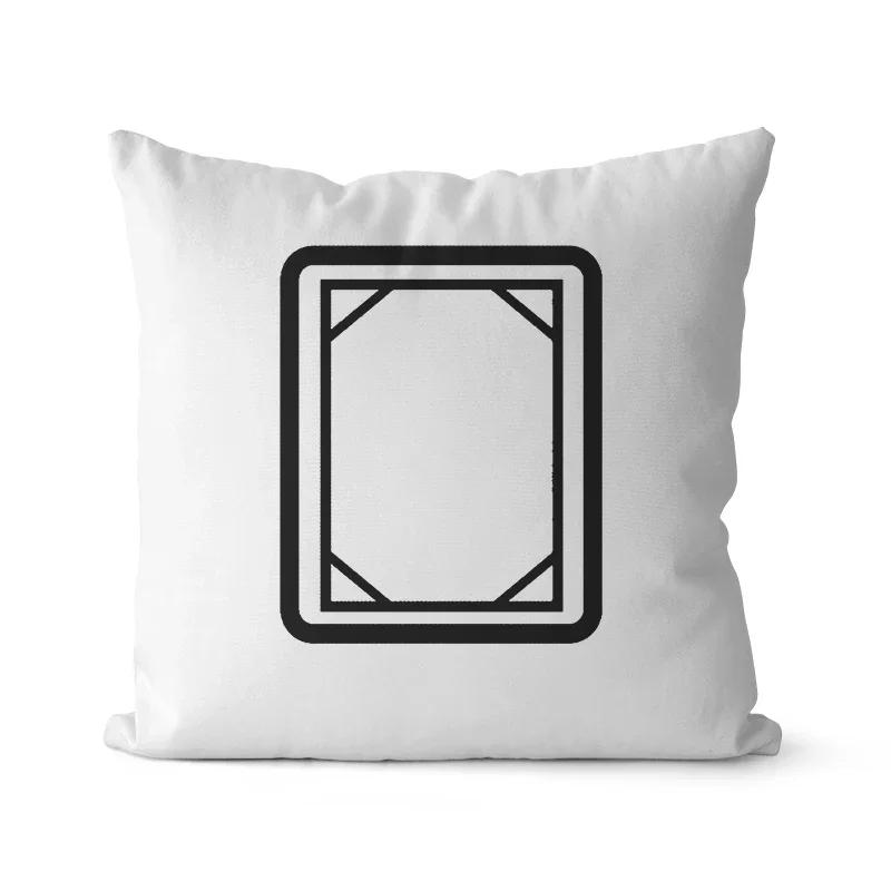 Chinese Traditional Culture Mahjong Printed Soft Square Pillowslip Polyester Cushion Cover Pillowcase Living Room Home Decor