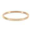 European and American 18K Gold-Plated Titanium Steel Stacking Bracelets with Zircon Detail