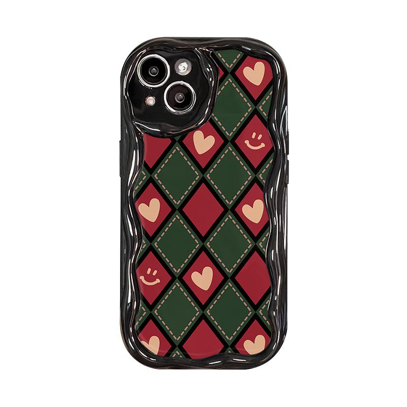 Applicable To Apple 15 Mobile Phone Case IPhone14promax/13 Retro Diamond Bow 11/12 Mini Silicone