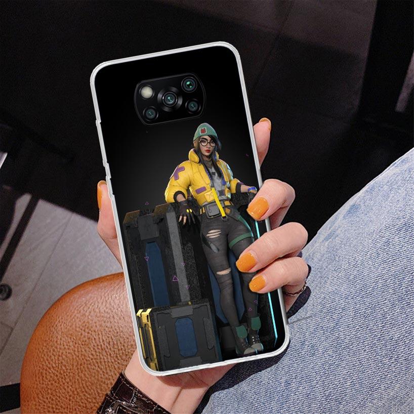 Valorant Killjoy Phone Case For Xiaomi Poco X7 X6 X5 Pro F7 Ultra Redmi 15C 15 13C 13 12C 12 10 10A 10C 9 9A 9C 9T Cover Poco X7