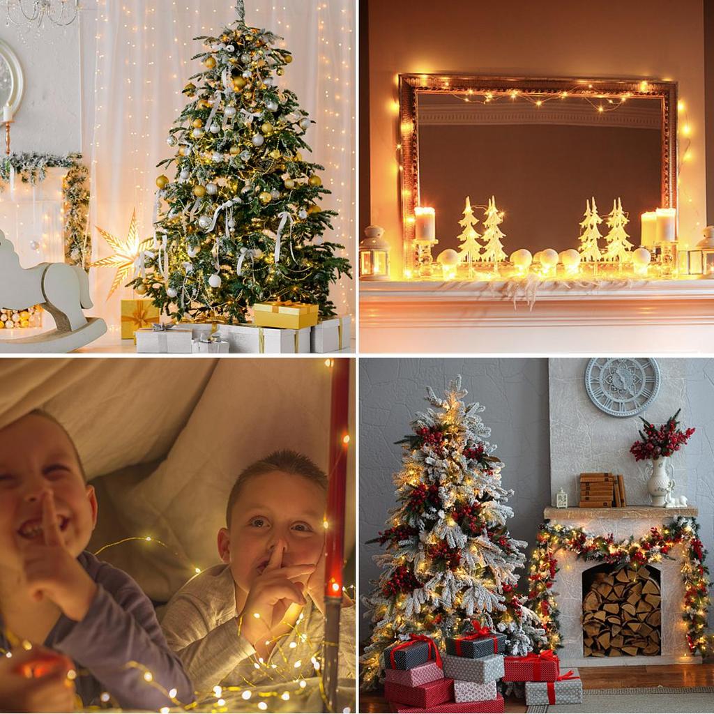 10M 20M 30M LED Fir de Cupru Lumini de Zână Impermeabile Interior Exterior Lumină Decorativă pentru Crăciun Festival