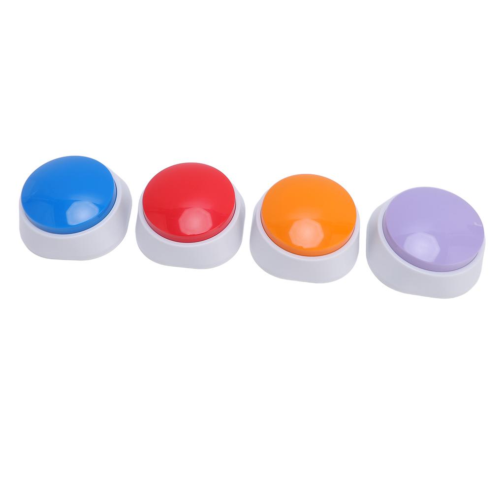 4 SZT. Przyciski dla Psa do Komunikacji Nagrywanie 30 Sekund Trening Zwierząt Domowych Brzęczyk Nagrywanie Głosu Clicker Zestaw