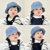 Cloth Baby Sun Hat Solid Color Children Fisherman Cap Comfortable Washed Denim Bucket Hat  Outdoor