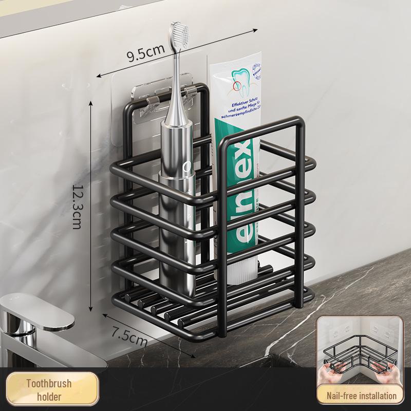 

Угловая полка для хранения вещей в ванной без перфорации - бесшовная настенная треугольная полка