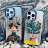 Women Fashion Daisy Flower Girl Phone Case For iPhone 13 14 Pro Max Mini 16 15 12 11 Pro Max 15 14 Plus Shockproof Laser Cover