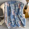 Thickened Jacquard Office Shawl Warm Women'S Flower Long Imitation Cashmere Scarf Double-Sided Scarf