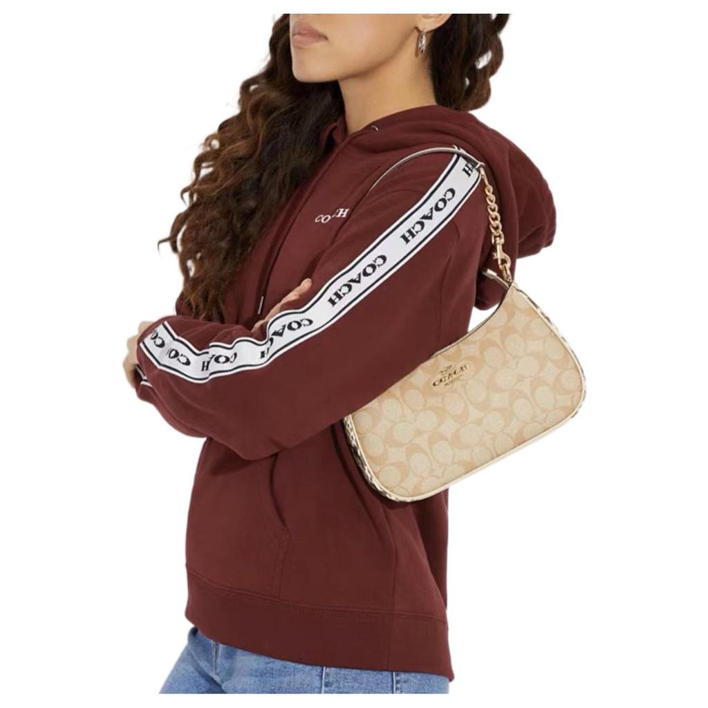 Coach Teri 25 Classic Monogram Print PVC Shoulder Bag Women shoulder bag Beige CC323-IMOT4