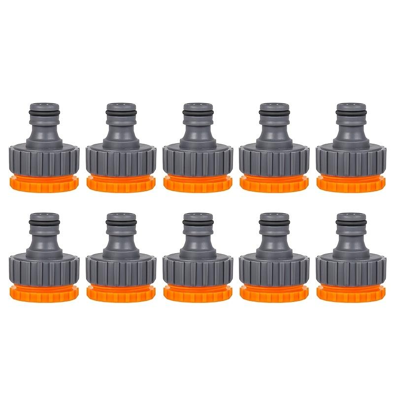 3/5/10-Pcs Female Thread Tap Adapters - 1/2" & 3/4" Quick Connect Tap Fittings for Garden/Watering Systems