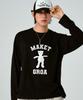 GRAVER [Unisex] Maket Bear Long Sleeve T-Shirt_2 Colors