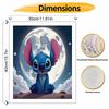 Disney DIY Oil Painting Kits Stitch Moon Hand Painting Home Decor Craft Gift Ideas For Room Wall Art Paint By Numbers Canvas Supplies