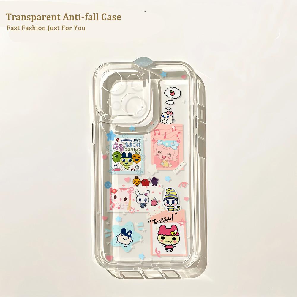 Lovely Tamagotchis Phone Case for IPhone 17 16 16e 15 14 13 12 11 Mini Pro Max X XR XSMax 7 8 Air Plus Transparent Back Cover