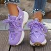 Comfortable Low Top Lace Up Women Sneakers 2025 New Women Breathable Platform Sneakers Outdoor Casual Shoes