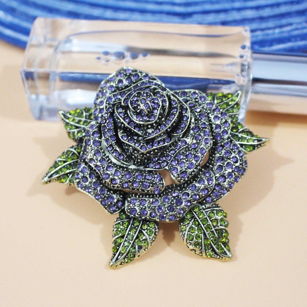 Spilla Cristallo Animale Stile Palazzo Vintage con Strass per Donne e Uomini