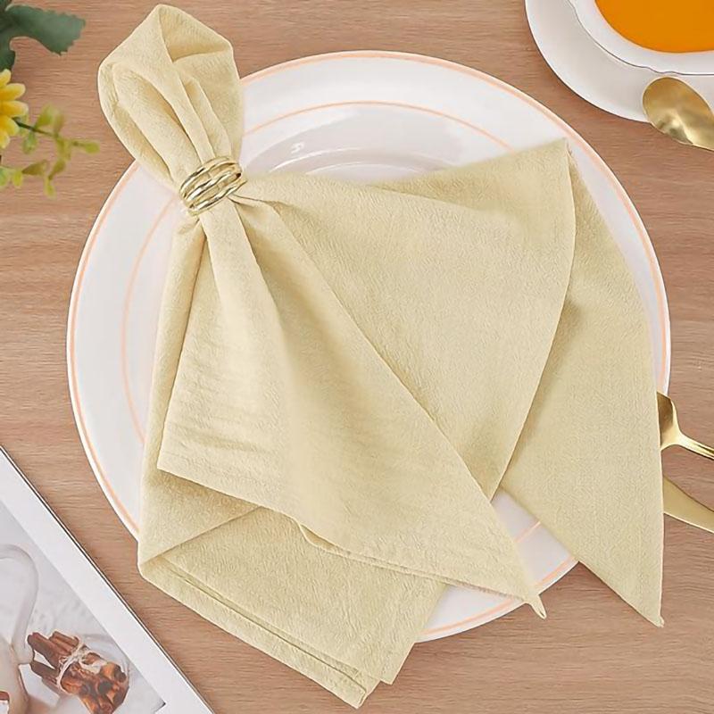 50Pcs 40X40CM 100% Cotton Cloth Napkins Napkin Reusable Weddings Party Baby shower Christmas Table Decoration Retro napkins