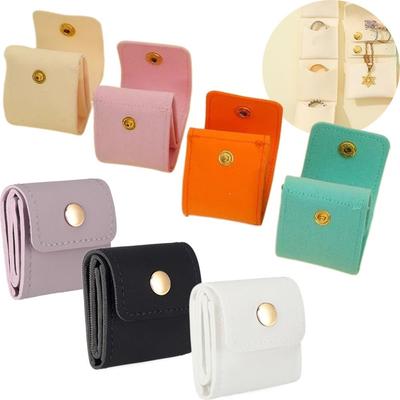 Flip Cover Jewelry Storage Bag Mini Foldable Necklace Ring Packing Bag  Ring Storage Box