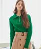 BIBYSEOB Half Zip Crop Knit Green [T33]