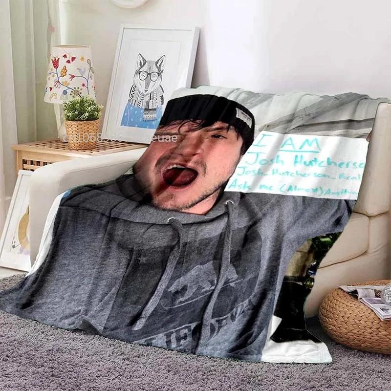 Josh Hutcherson Poster Printed Flannel Blanket Soft Comfortable Home Travel Bed Plush Birthday Gift Fans Gift