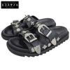 TOGA PULLA Women's Metal Flat Sandals, Black, Size 37, TP31-AJ844 Shoes 37 blackUsed