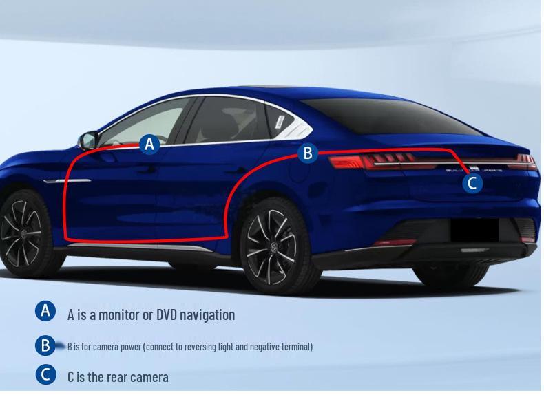 Fiat High-Mount Brake Light Rearview Camera