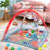Baby Fitness Playpen Set: Early Education Toys with Ocean Balls & Crawling Mat for 0-3 Years.