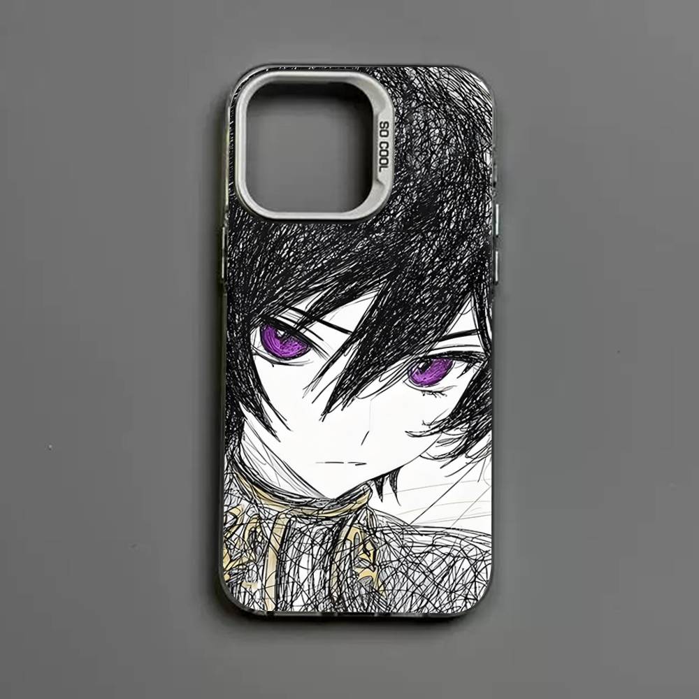 Green-haired Girl Code Geass Frosted Case for iPhone 17 Air 16 E 15 14 Plus 13 12 Mini 11 Pro Max Acrylic Sheet Silicone Cover