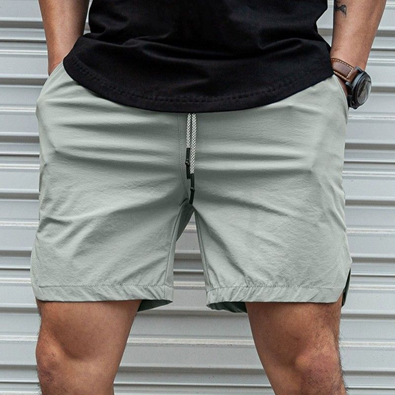 Men Shorts Light Weight Thin Short Pants Running Squat Fitness Shorts Men Wear Quick-drying Drawstring Shorts