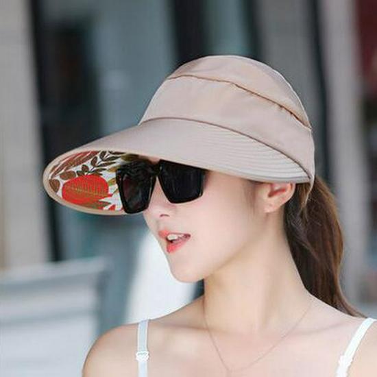 Korean Style Women's UV Protection Foldable Sun Hat - Outdoor & Travel Casual Hat