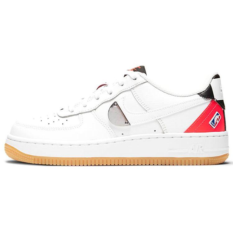 

Кроссовки Nike NBA x Air Force 1 LV8 1 HO20 GS White Bright Crimson Black CT3842-101