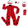 Ladybug Reddy Costume Anime Costume Ladybug Girl Cos Children's Miracle Mi Huankeqi Girl's Costume Performance Costume