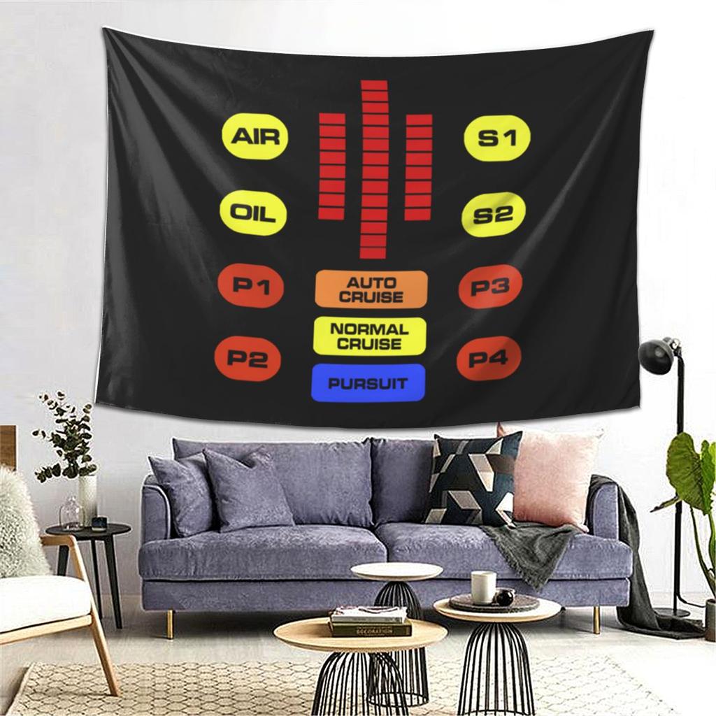 Kitt Voice Box Knight Rider Tapestry Wall Hanging Aesthetic Home Decoration Tapestries for Living Room Bedroom