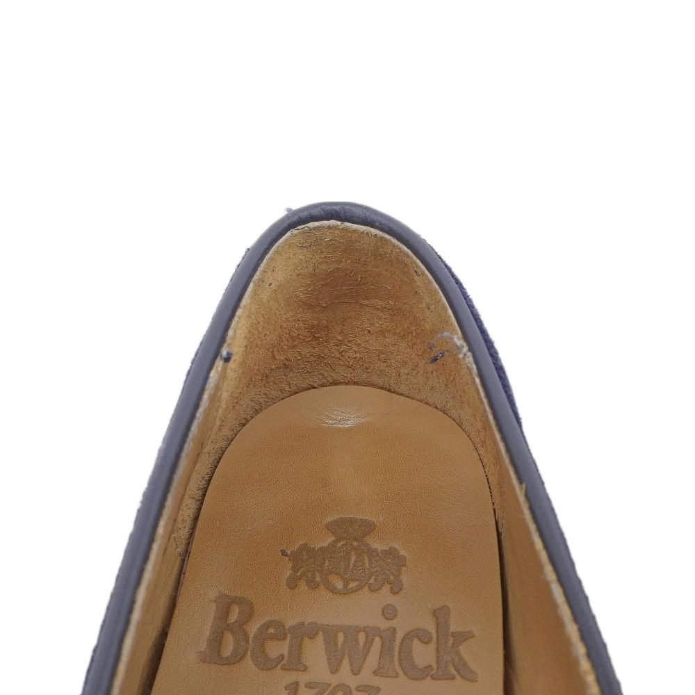 BERWICK Women's Suede Tassel Loafers, Navy, Size 37, 173FLSGDB shoes 37 NavyUsed