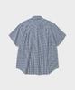 SHIRTER Ice Cotton Gingham Check Shirt (Blue)